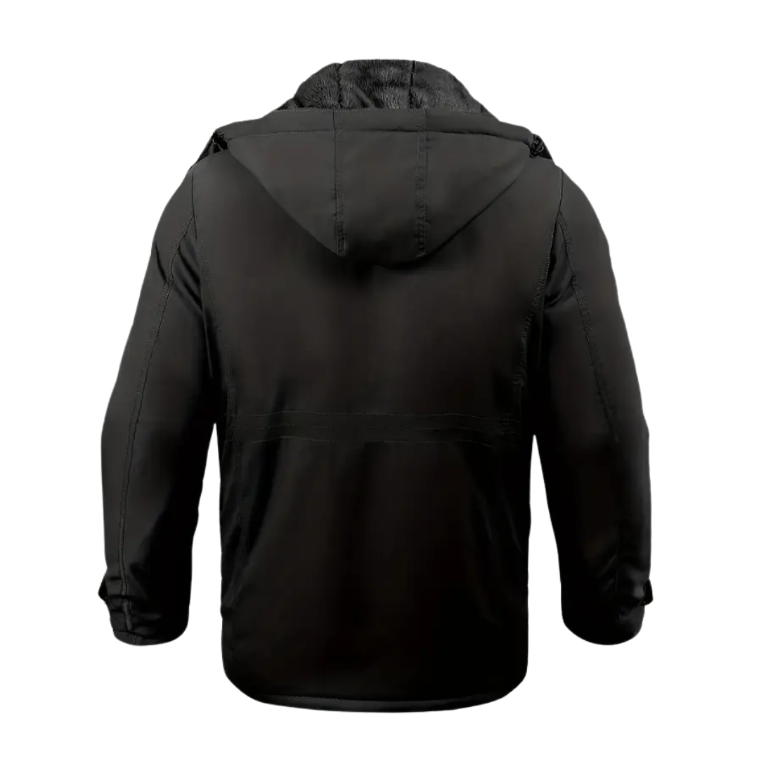 Heren Winterjas gevoerd met pluche & capuchon – Stellan