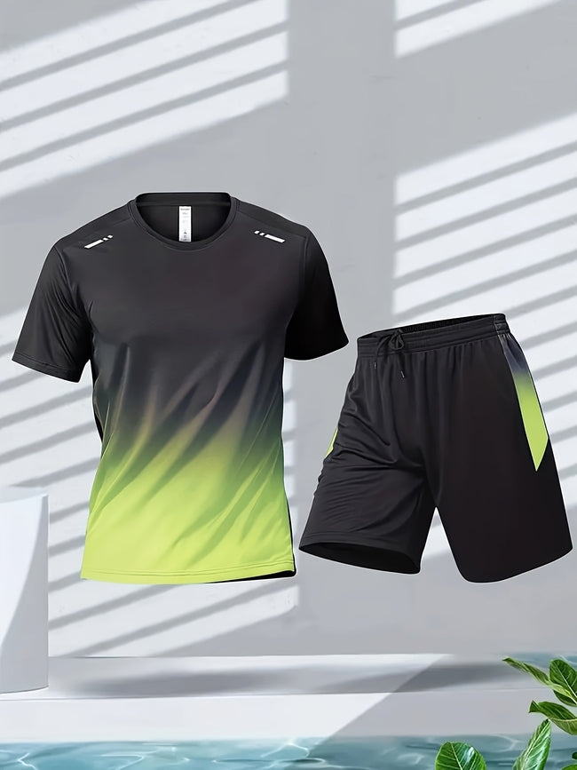 Ademende sportset voor heren met T-shirt en shorts - PowerMove