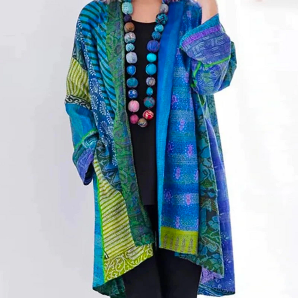 Boho Herfstvest met Kleurrijk Patroon – Maravilla