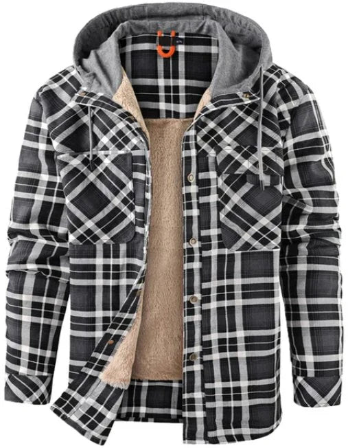 Geruit Heren Outdoorjack met isolatie & waterafstotende coating – Ragnar