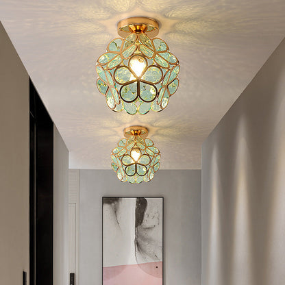 Glazen Bloemen Plafondlamp - FloraGlow