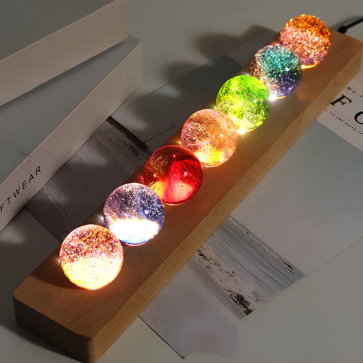 Lichtgevende Kosmische Kristallen - AstroGlow Orbs