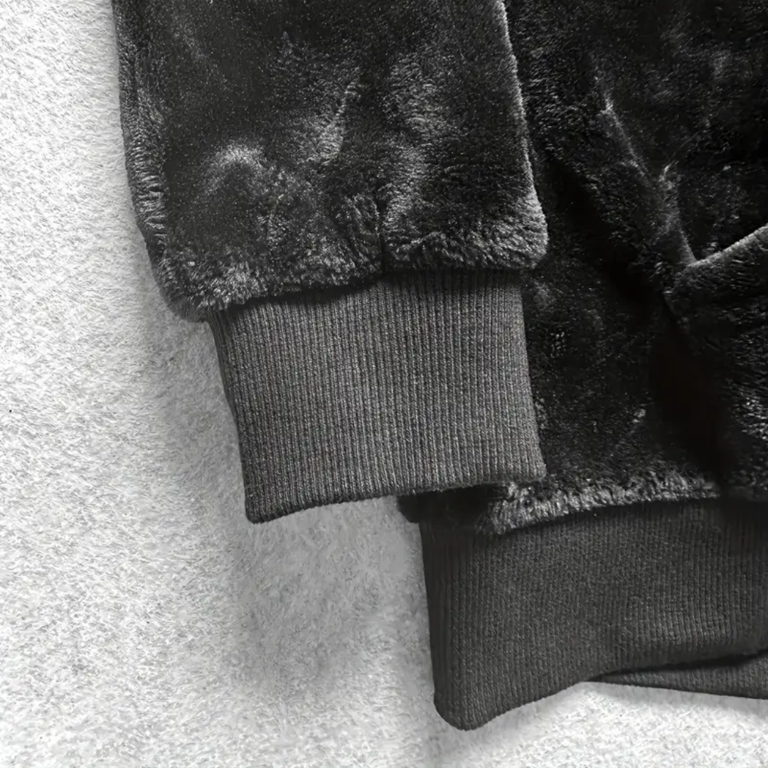 Heren Hoodie gevoerd met pluche & capuchon – Emil