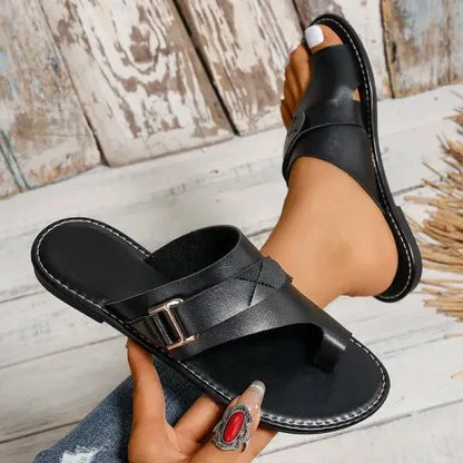 Orthopedische dames leren sandalen met Hallux Valgus correctie – Livia