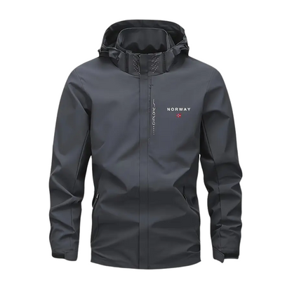 Heren Outdoorjack lichtgewicht & ademend met afneembare capuchon – Elian