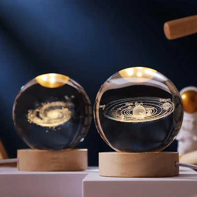 3D Gegraveerde Kristallen Bol - Celestia