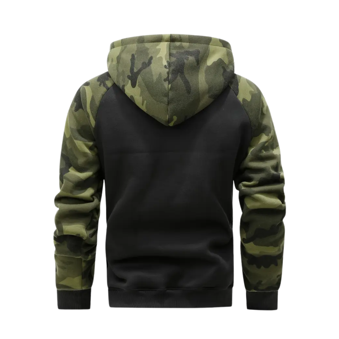 Warm en comfortabel heren camo fleecejack – Ethan
