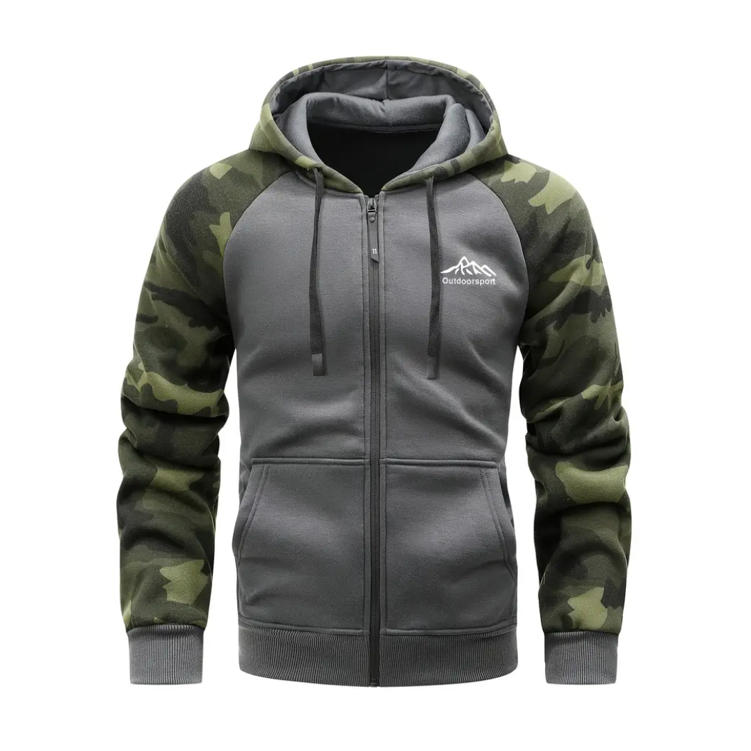 Warm en comfortabel heren camo fleecejack – Ethan