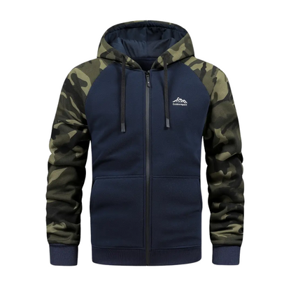 Warm en comfortabel heren camo fleecejack – Ethan