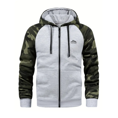 Warm en comfortabel heren camo fleecejack – Ethan