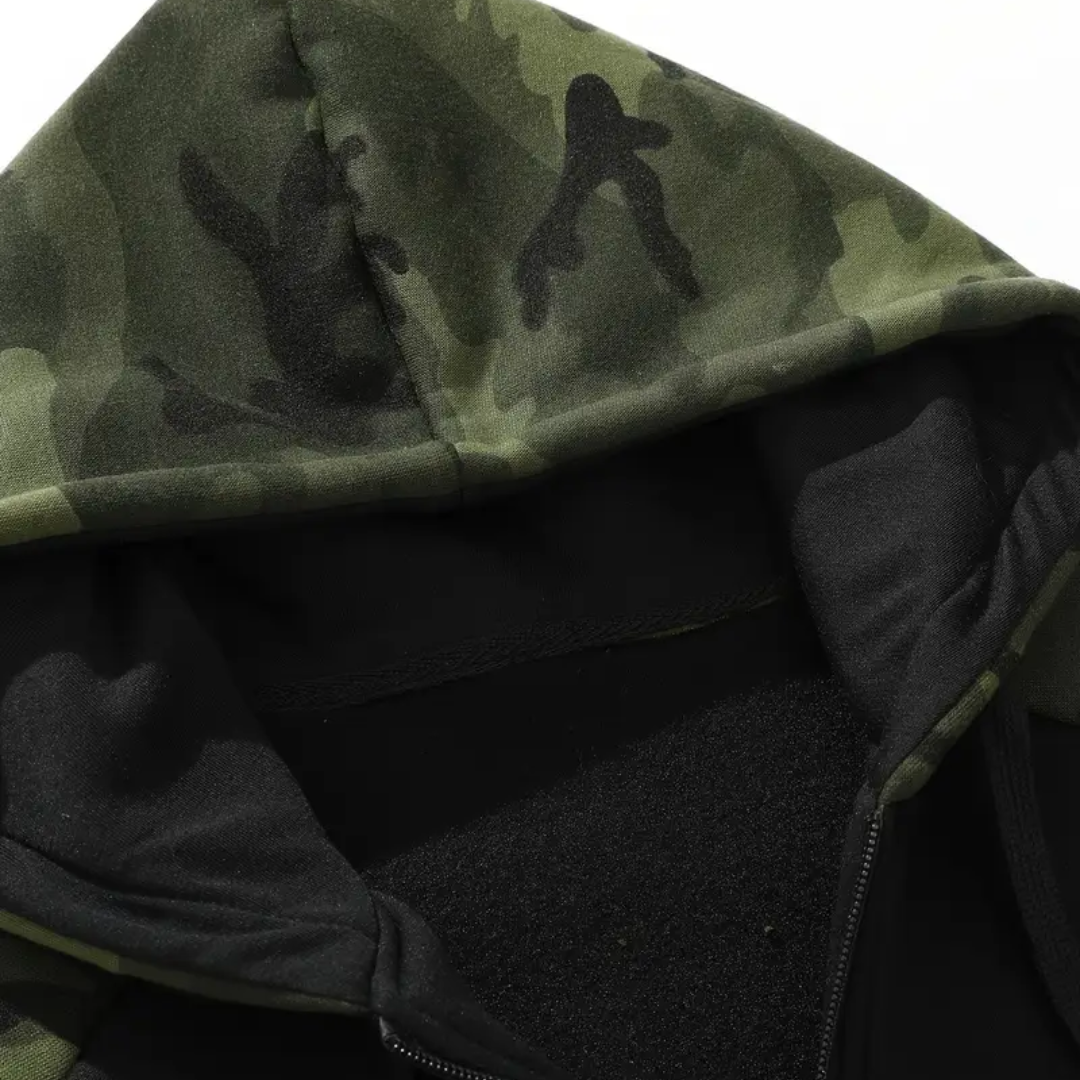 Warm en comfortabel heren camo fleecejack – Ethan