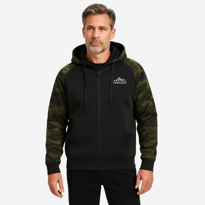 Warm en comfortabel heren camo fleecejack – Ethan