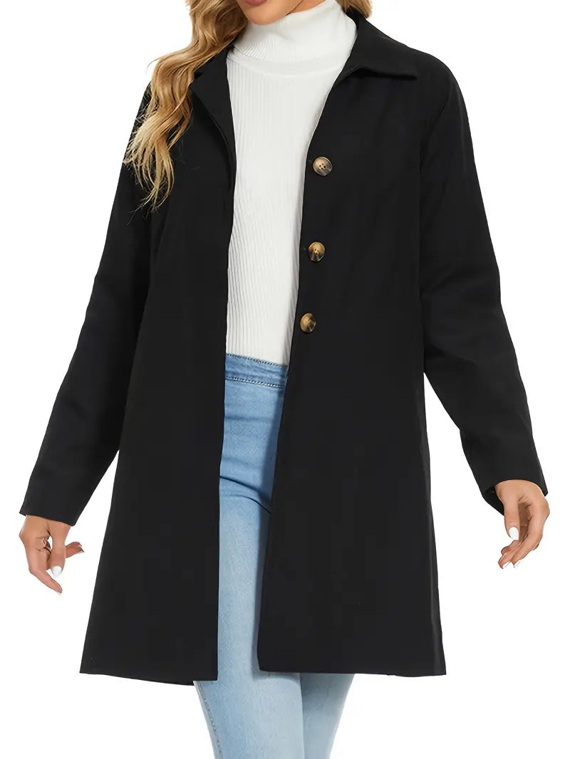 Lange Dames Trenchcoat Met Tailleceintuur – Amara