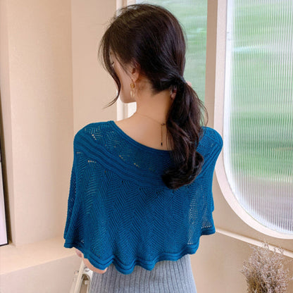 Dames IJszijden Sjaal met Brei & UV-bescherming – Amira