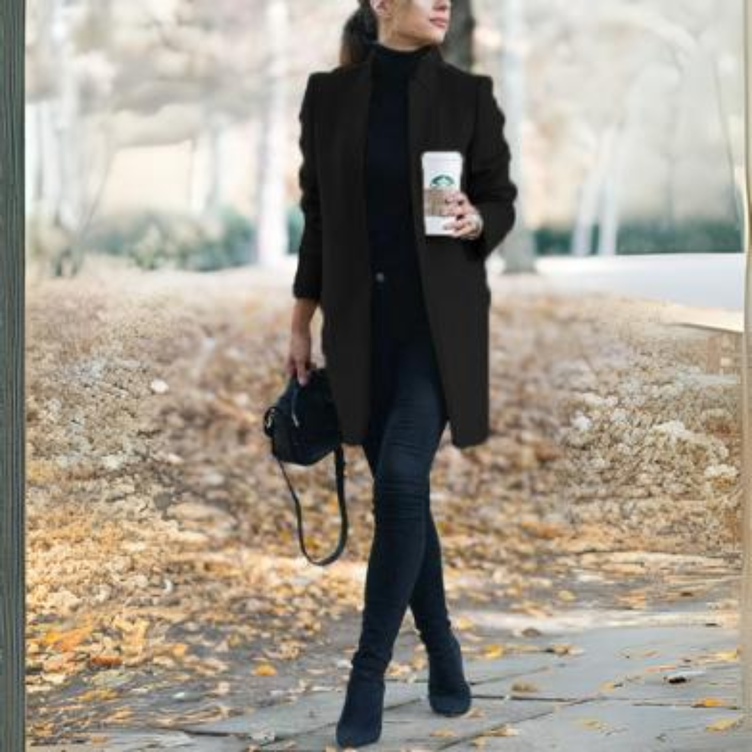 Dames Winterjas met Staande Kraag en Tijdloos Design - Reginel