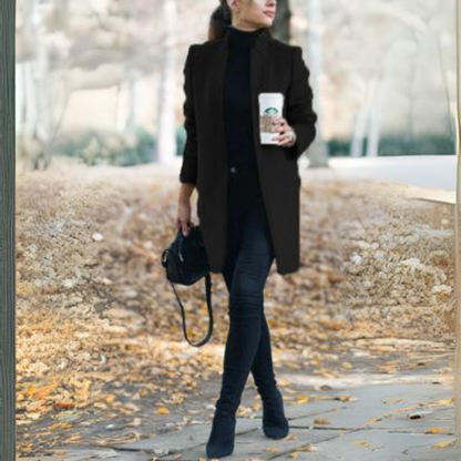 Dames Winterjas met Staande Kraag en Tijdloos Design - Reginel