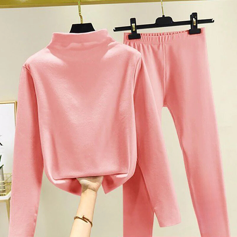 Tweedelige Dames Winter Set met Fleece Pullover en Broek – Eva