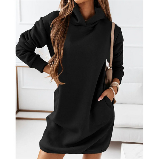 Comfortabele Hoodie Jurk - Amalia
