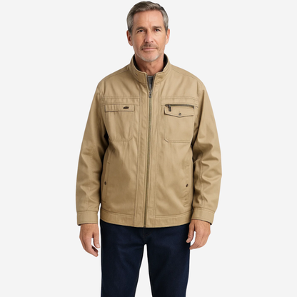 Katoenen Heren Jas winddicht & waterafstotend in Field-Look – Torin