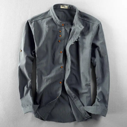 Stijlvol heren vrijetijdsshirt met knoopsluiting - Benno