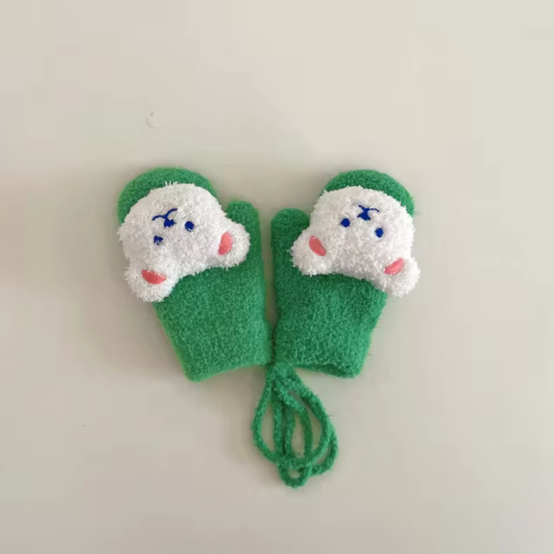 Kinder Wantjes met Berengezicht – TinyBear Mittens