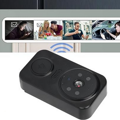 Zwarte Slimme Wi-Fi Deurbel met Camera – Noctiq