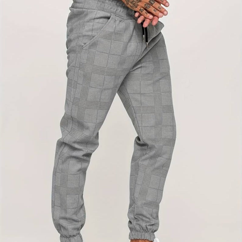 Geruite Heren Joggingbroek - Elian