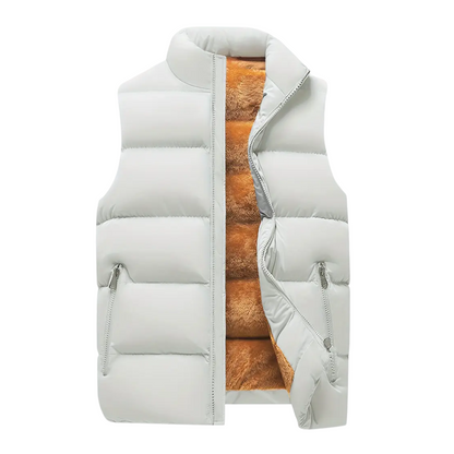 Heren Thermo Bodywarmer gevoerd met staande kraag – Arne