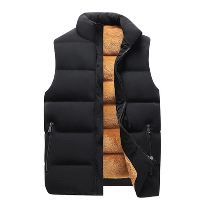Heren Thermo Bodywarmer gevoerd met staande kraag – Arne