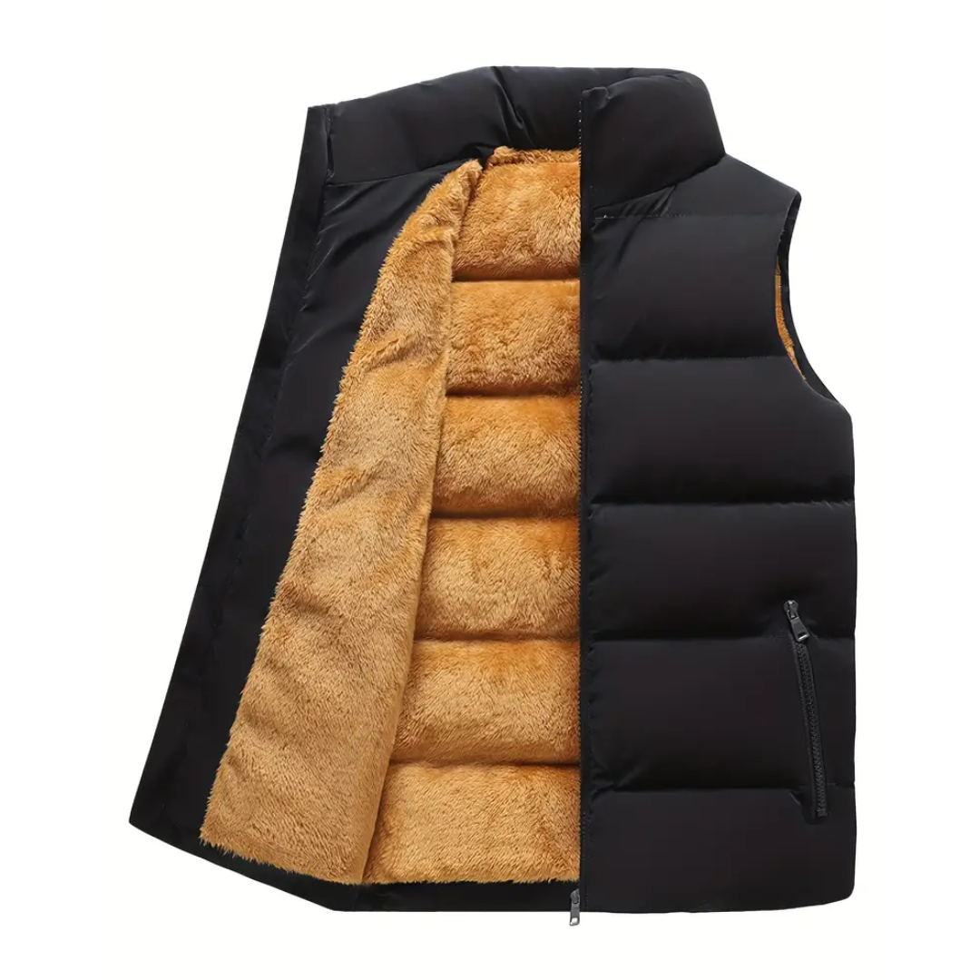 Heren Thermo Bodywarmer gevoerd met staande kraag – Arne