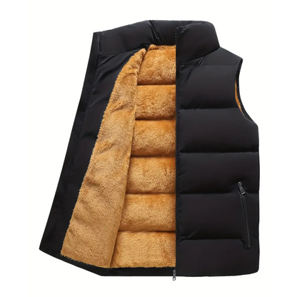 Heren Thermo Bodywarmer gevoerd met staande kraag – Arne