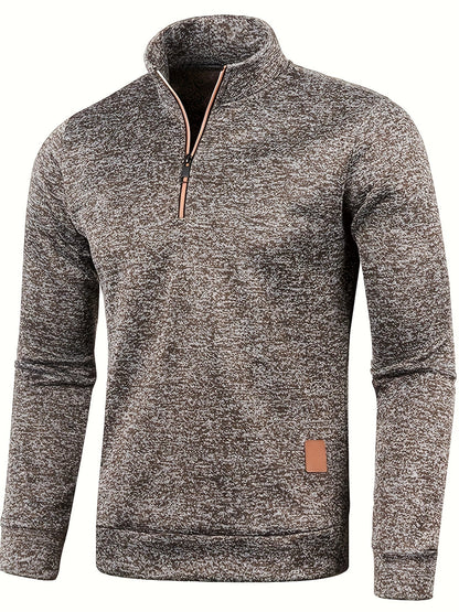 Heren Pullover met Halsrits voor Herfst & Winter – Matteo