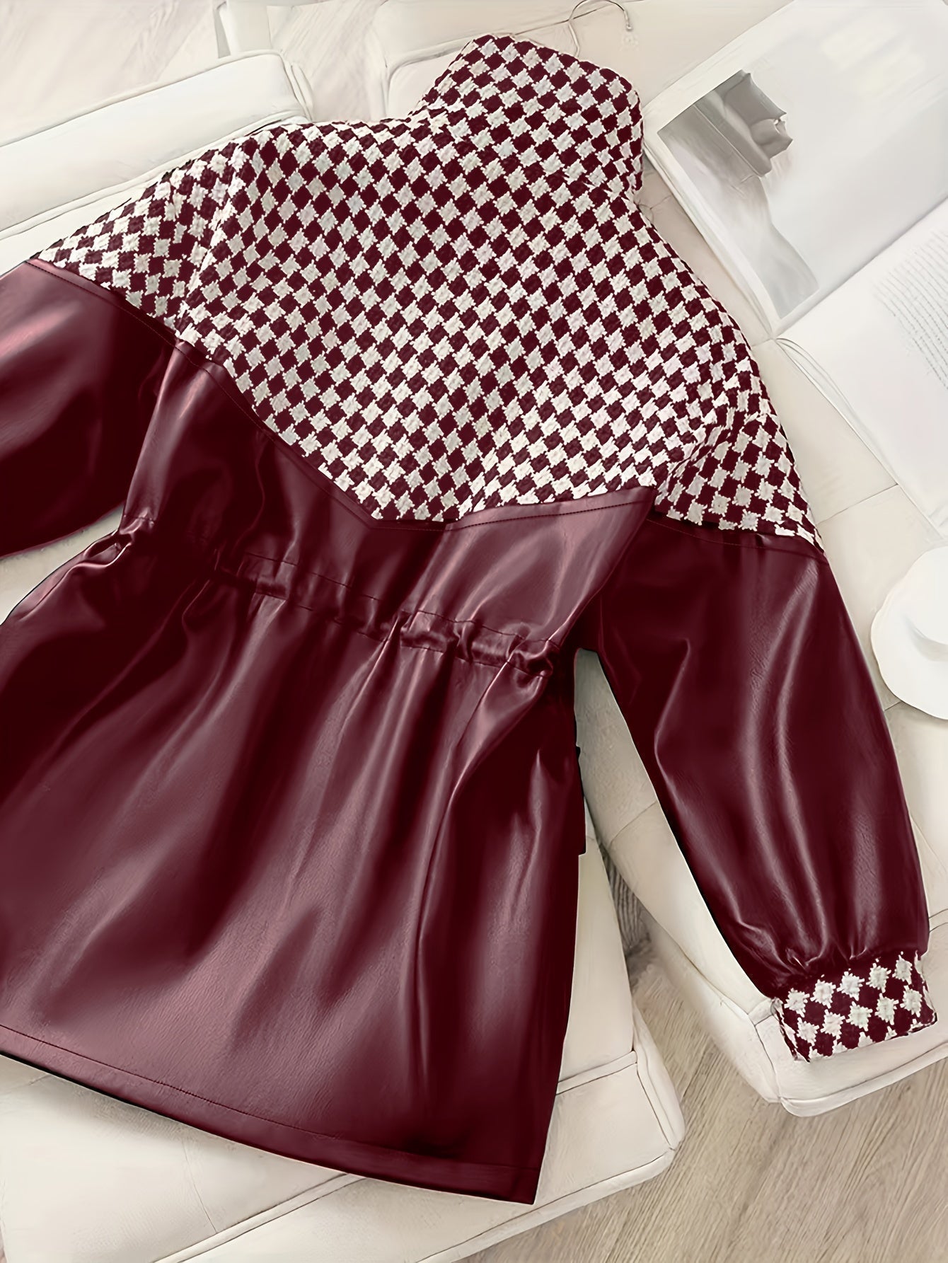 Dames Pluche Jas voor Herfst & Winter – Maribel