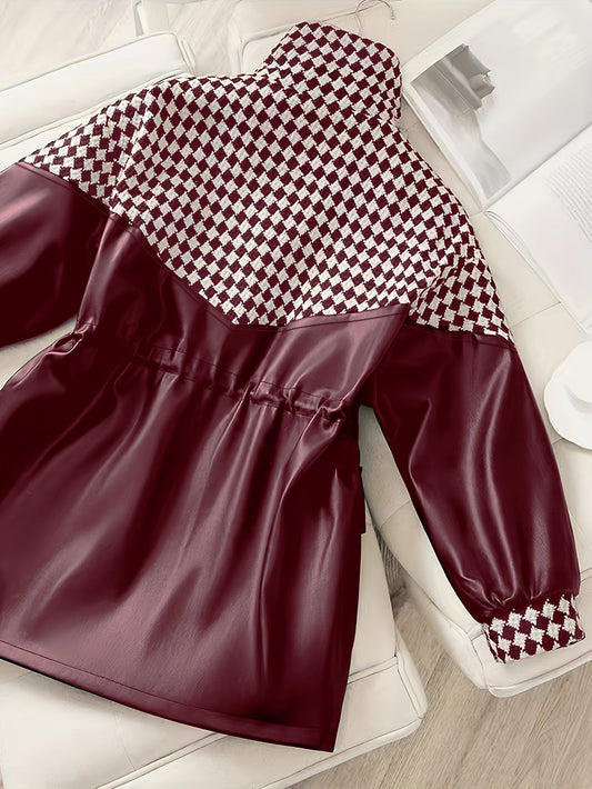 Dames Pluche Jas voor Herfst & Winter – Maribel