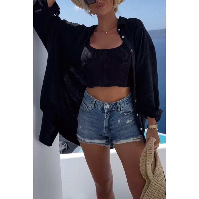 Linnen Dames Blouse met Knoopsluiting – Marise