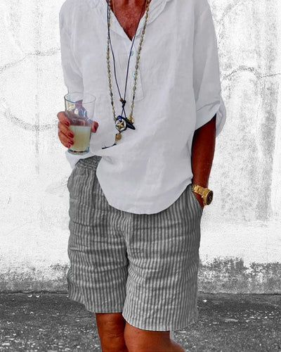 Gestreepte Damesshorts – Léonie