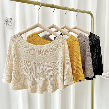 Dames IJszijden Sjaal met Brei & UV-bescherming – Amira