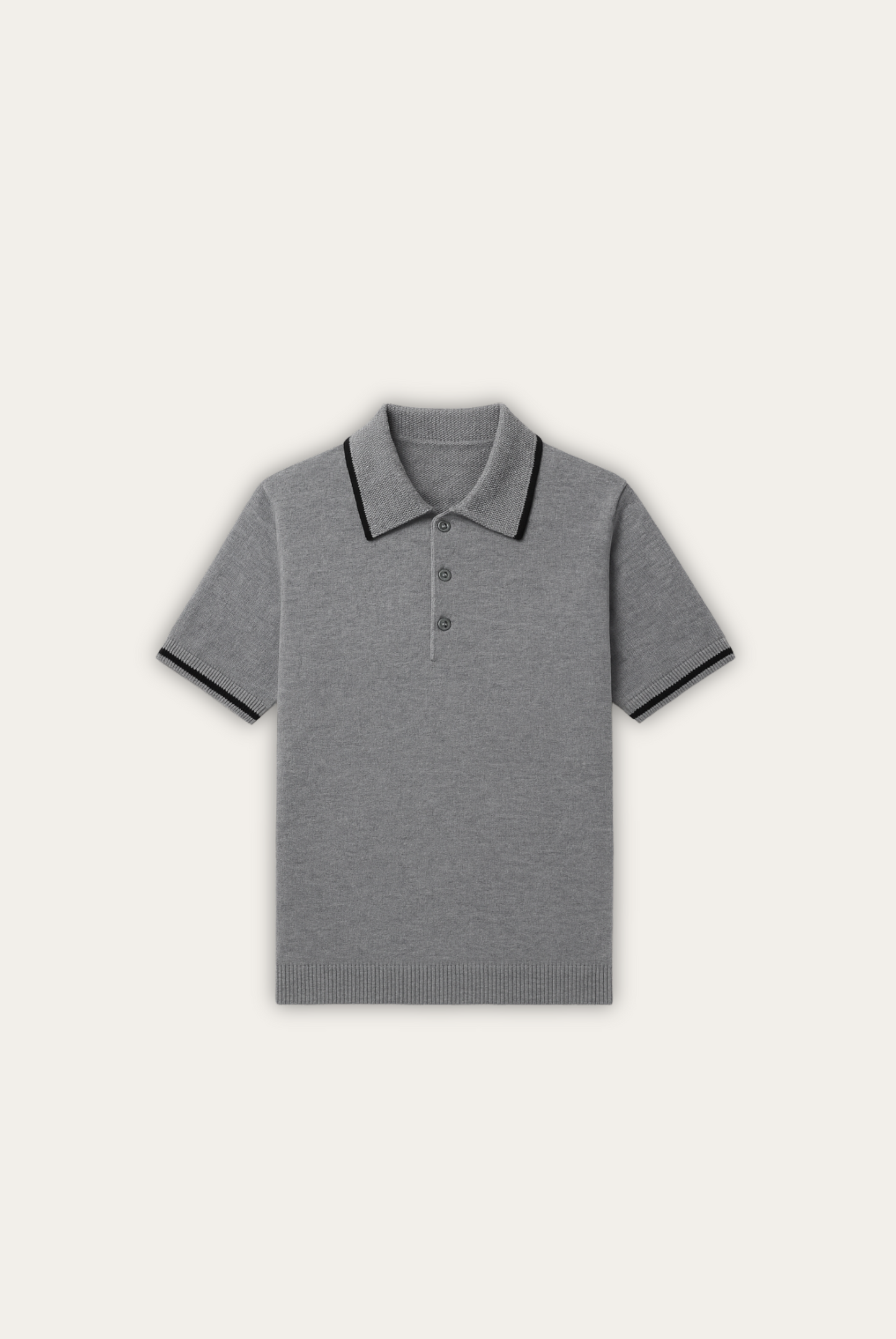 Stijlvol heren polo van kasjmier-merinowol – Renzo