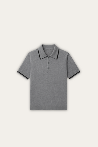 Stijlvol heren polo van kasjmier-merinowol – Renzo