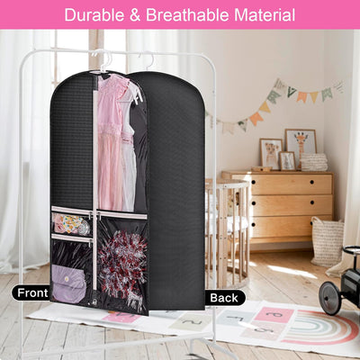 Dans- en Kostuum Hoes Set – 5-Pack met Transparante Hoezen & Vouwlus (1 Kopen, Krijg 1 GRATIS)