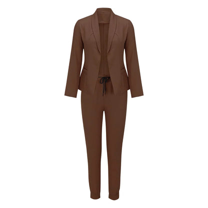 Casual Tweedelige Set met Strikceintuur – Liora