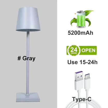 Draagbare Moderne Aluminium Dimbare Tafellamp - LumiNova