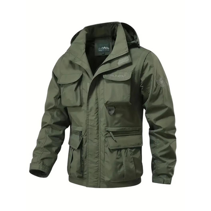 Heren overgangsjas waterafstotend met afneembare capuchon – Leif