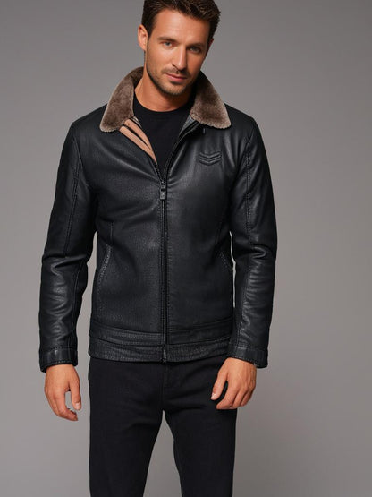 Leren Herenjack met Thermovoering - Dario