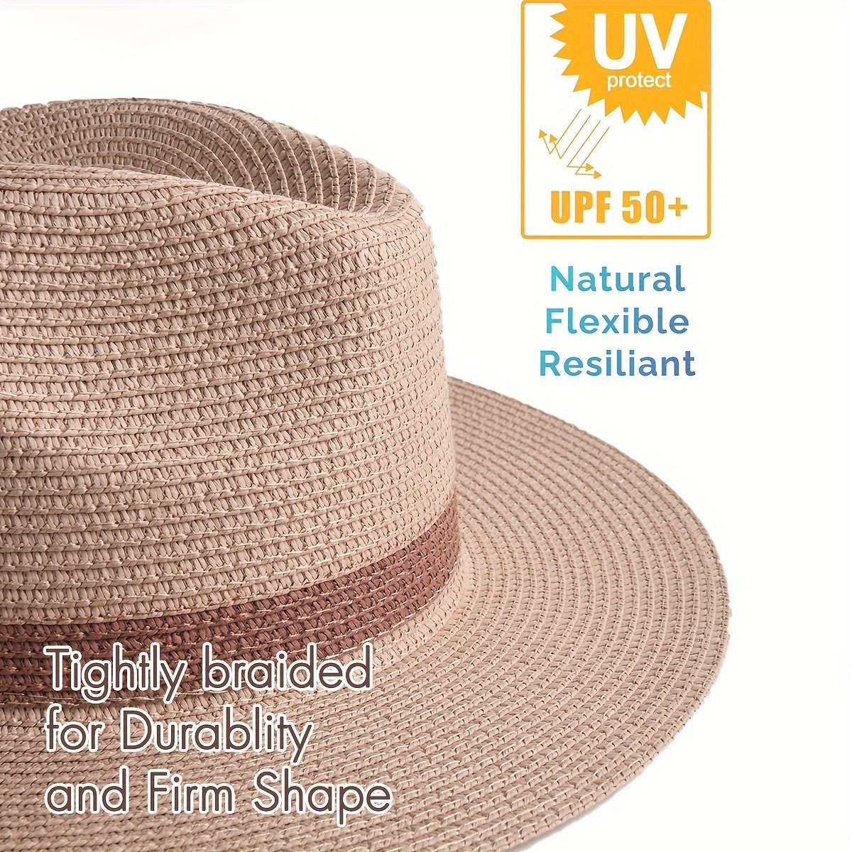 Trendy zonnehoed met brede rand voor dames en heren - SunShield Panama