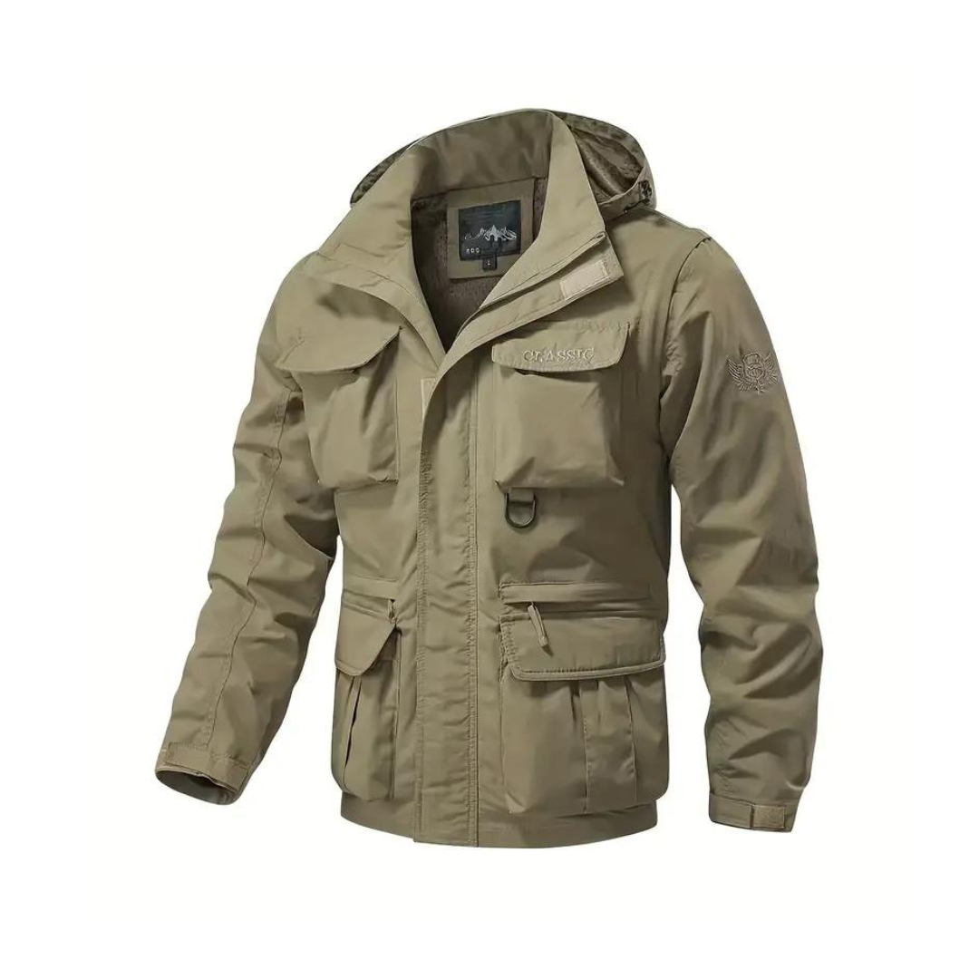 Heren overgangsjas waterafstotend met afneembare capuchon – Leif