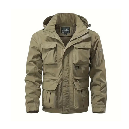 Heren overgangsjas waterafstotend met afneembare capuchon – Leif