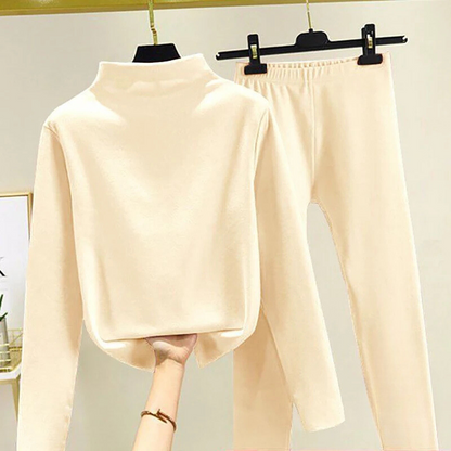 Tweedelige Dames Winter Set met Fleece Pullover en Broek – Eva