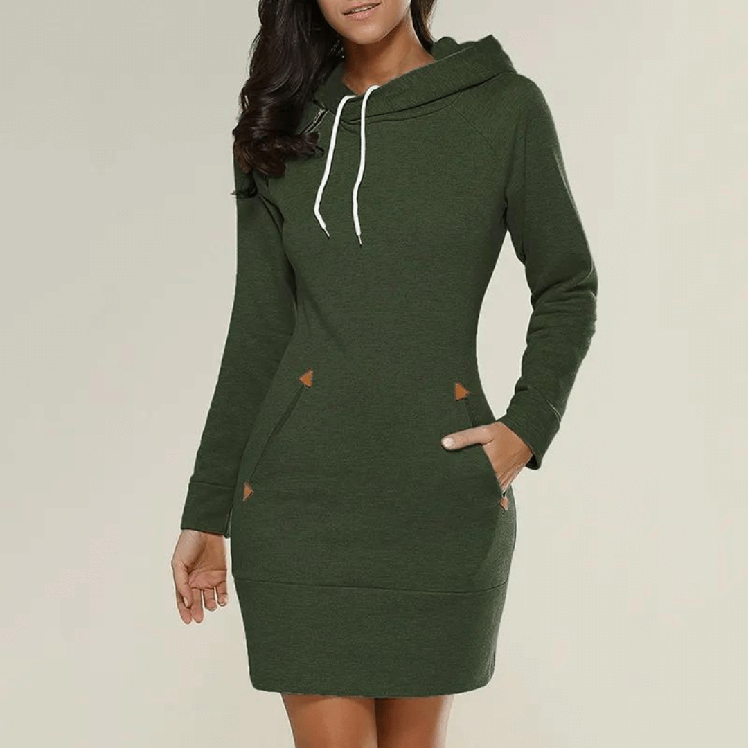 Hoody Sweatjurk met Zakken - Isabella