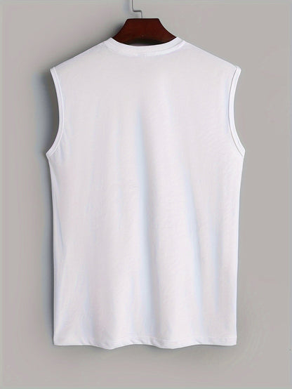 Mouwloos Katoenen Heren Shirt met Vogelprint - Noah